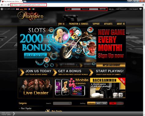 Pamper casino online